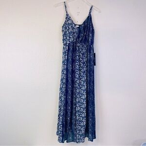 Loralette Sleeveless Block Print Smocked Back Maxi Dress Size 3X